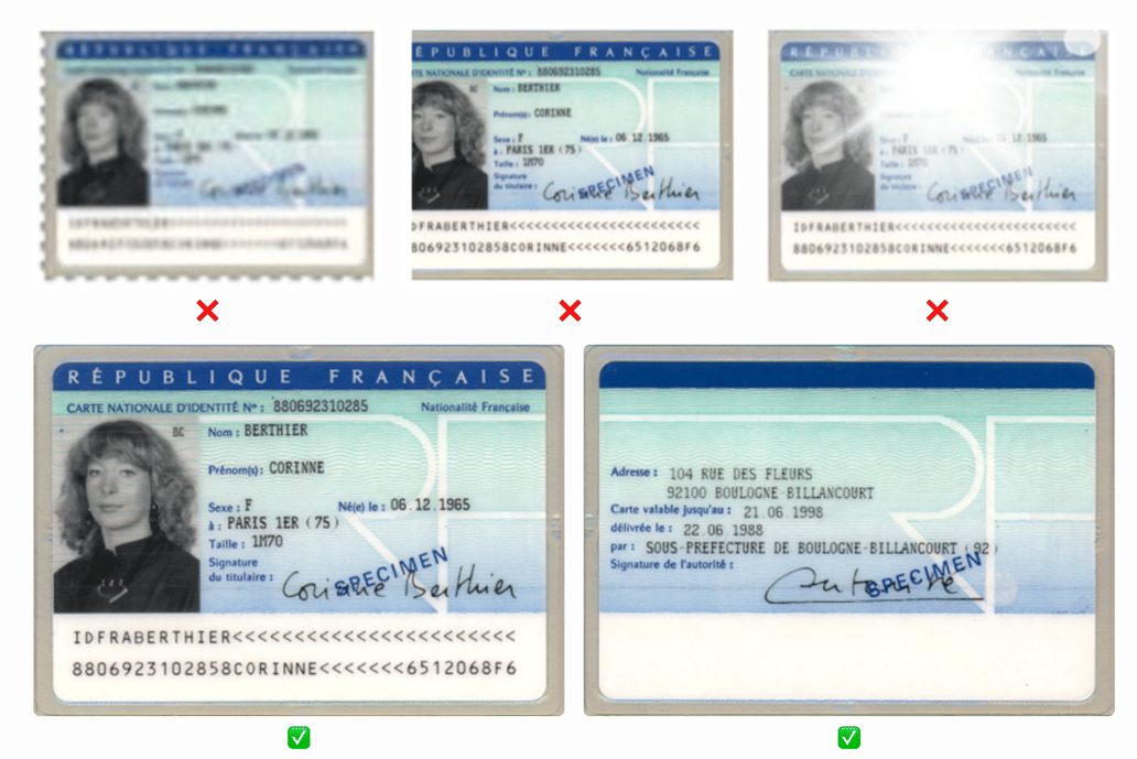 Pourquoi je n'arrive pas à faire vérifier mon identité