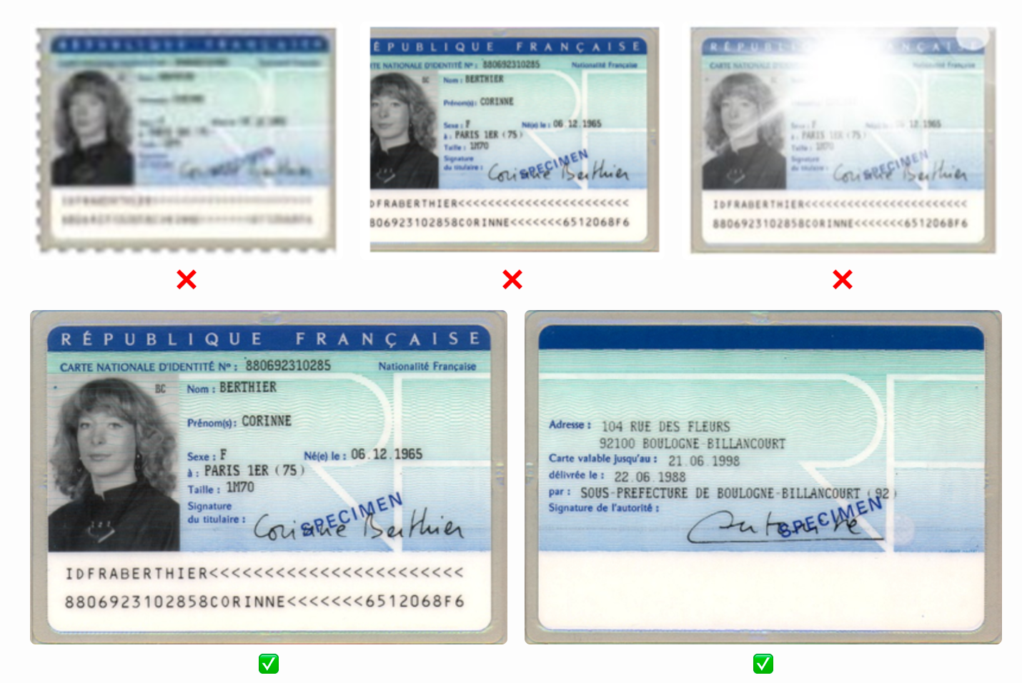 Pourquoi je n'arrive pas à faire vérifier mon identité